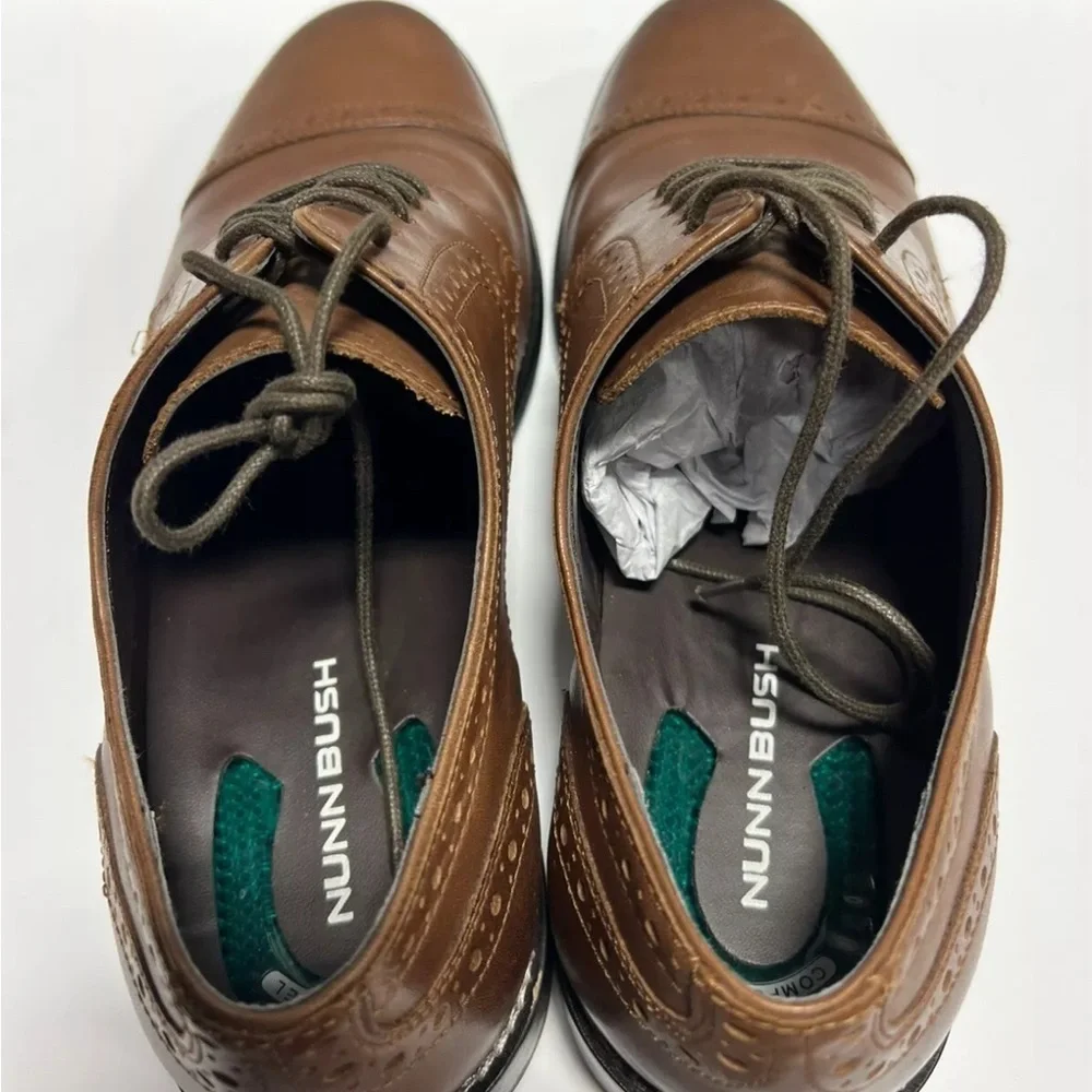 Nunn Bush Mens Norcross Oxford Brown Size 11 M